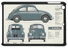VW Beetle Type 114B 1949-50 Small Tablet Covers